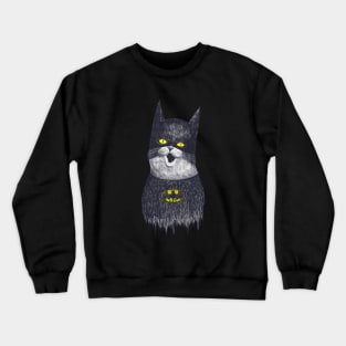 Super cat on black Crewneck Sweatshirt